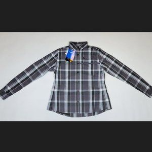 Shimano Transit Checkered Button Up Shirt Cycling Women's Small